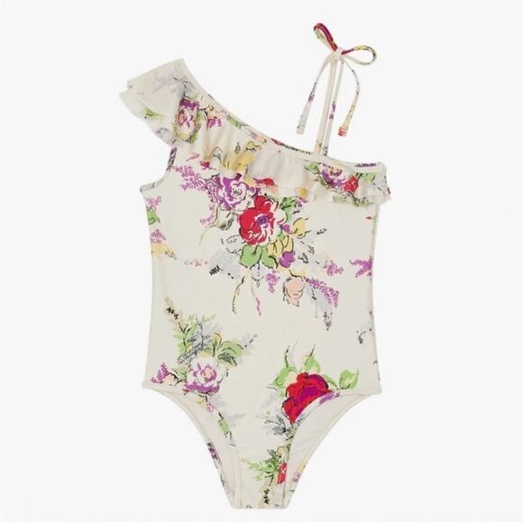 NWT ZIMMERMAN Girls Clover Frill One Piece Swimsuit - Picture 4 of 7